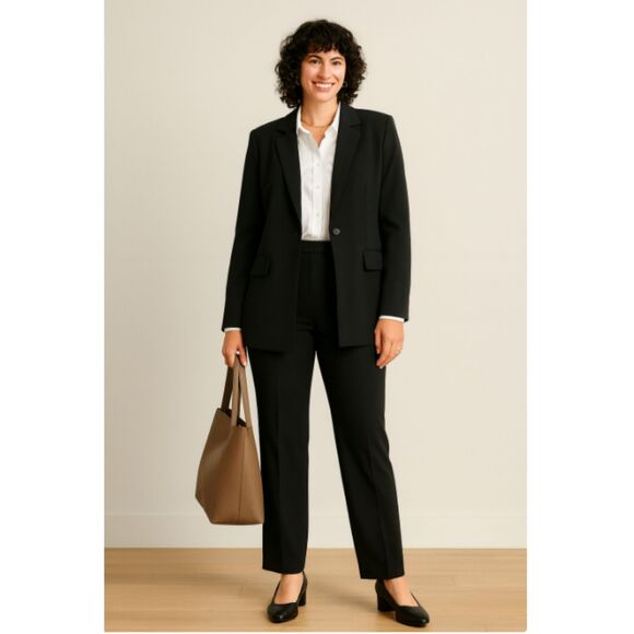 289 Wild Fable Black Blazer • Oversized Single-Button Coat • Chic Layering Piece - Picture 1 of 3